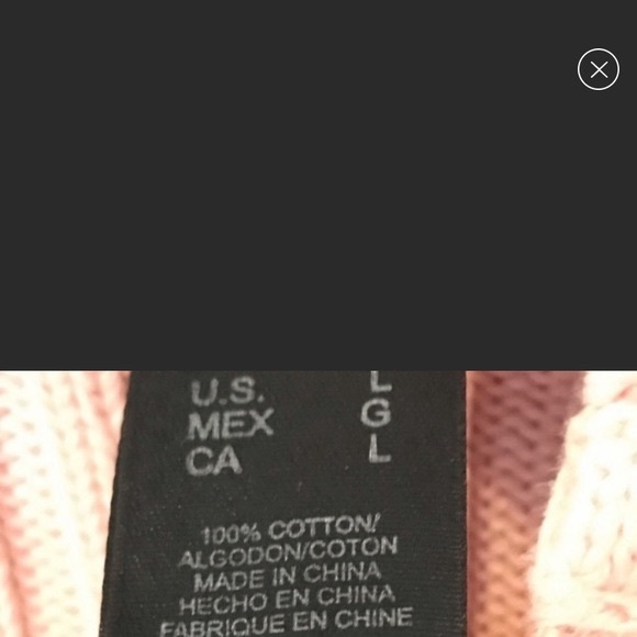 DKNY JEANS 1/4 Zip Sweater Hoodie Size Large - Picture 6 of 7